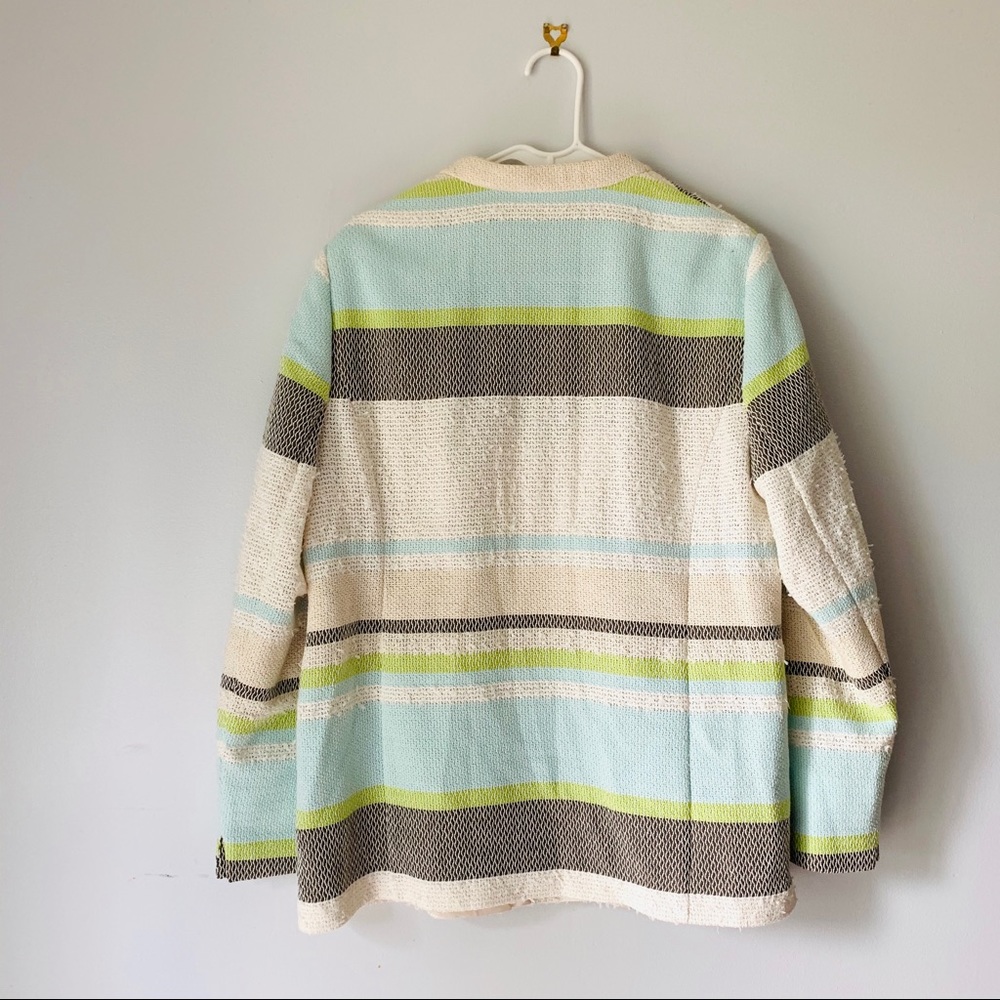 BASLER Tweed Striped Oversized Career Wear Blazer - Picture 3 of 7